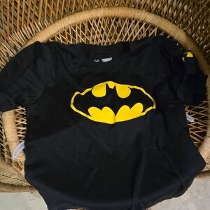 Under Armour Kids Black and Yellow Batman Tee